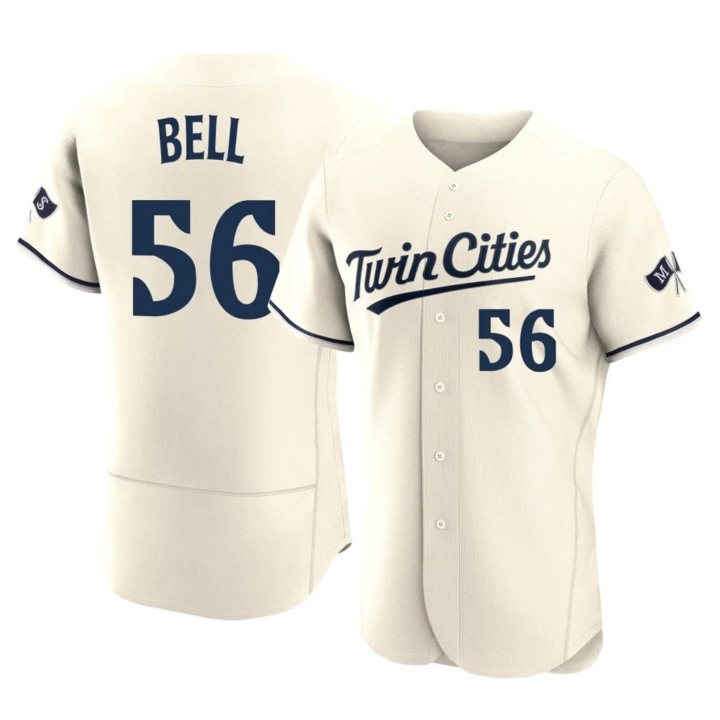 M.Twins #56 Josh Bell Player Cream Home Limited Elite Hdoa Stitched Jerseys