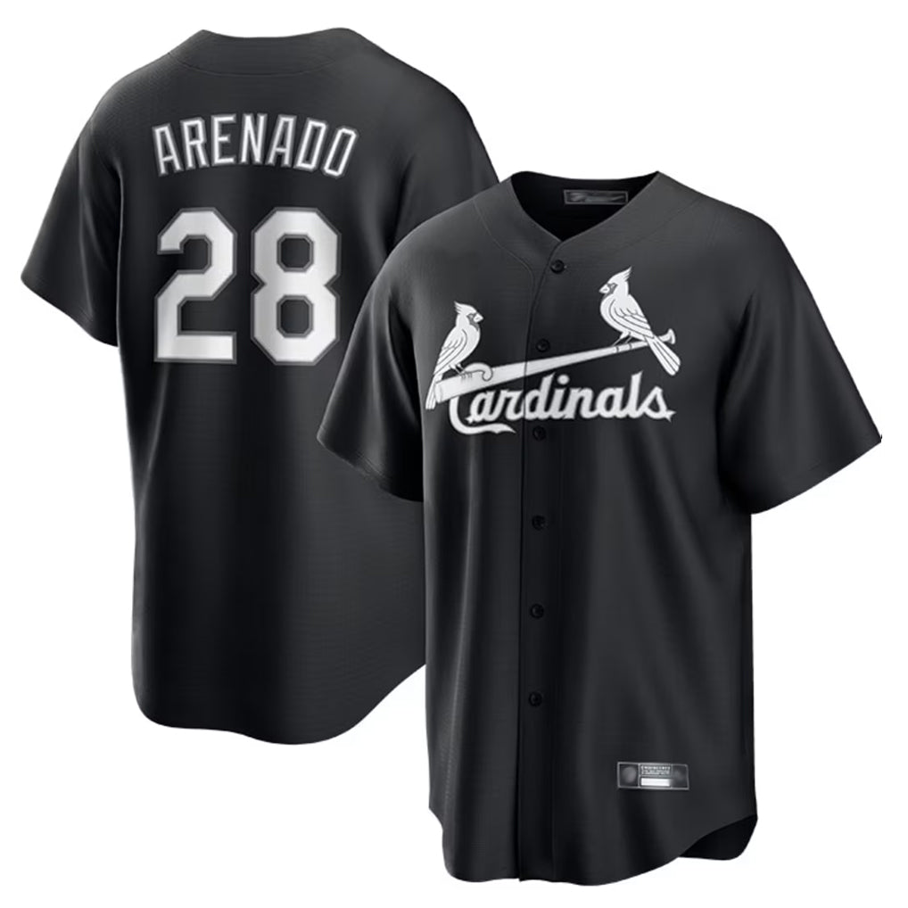 St. Louis Cardinals #28 Nolan Arenado Player Black City Connect Home Limited Hdoa Stitched Jerseys