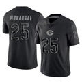 C.Bears #25 Kyle Monangai Player Black REFLECTIVE Limited Game Hdoa Stitched Jerseys