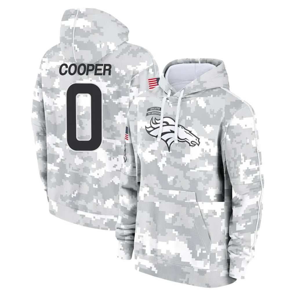 D.Broncos #0 Jonathon Cooper Player Arctic Camo Salute to Service Hoodies Limited Game Hdoa Stitched Jerseys