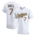 LA.Dodgers #7 Blake Snell Player Gold Limited Elite Home Hdoa Stitched Jerseys