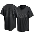 T.Bay Rays #13 Junior Caminero Player Black Home Game Hdoa Stitched Jerseys