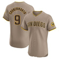 S.Diego Padres #9 Jake Cronenworth Player Khaki Home Limited Elite Hdoa Stitched Jerseys