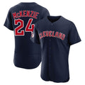 C.Guardians #24 Triston McKenzie Player Navy Limited Elite Home Hdoa Stitched Jerseys