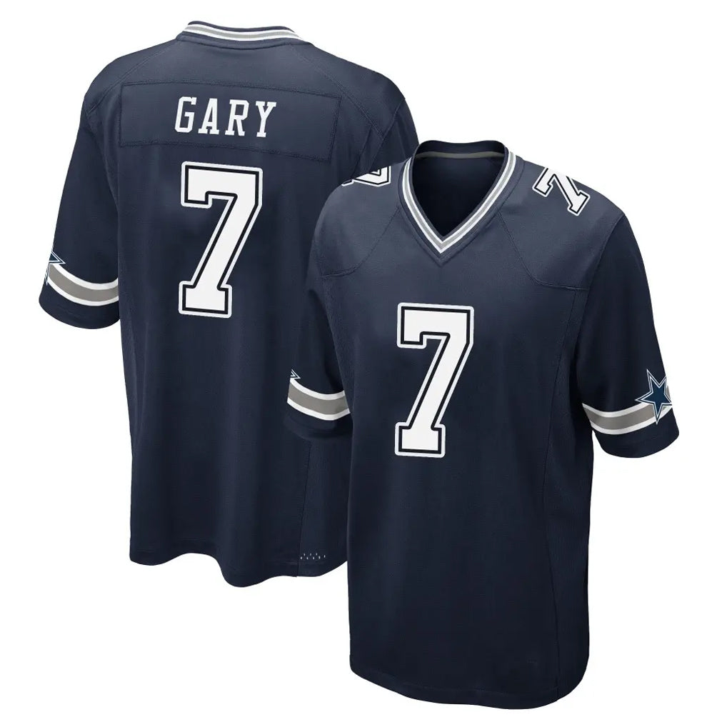 D.Cowboys #7 Rashan Gary Player Navy Home Game Hdoa Stitched Jerseys