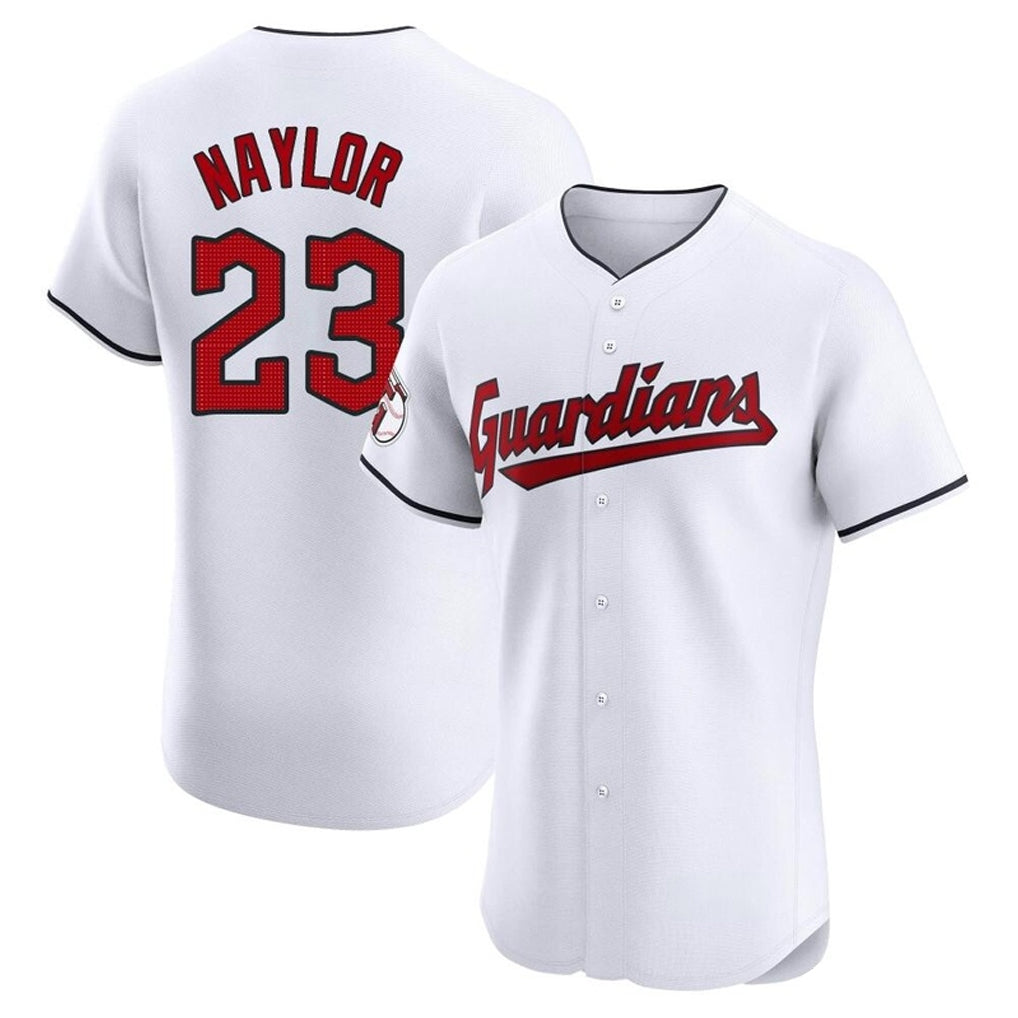 C.Guardians #23 Bo Naylor Player White Limited Elite Home Hdoa Stitched Jerseys