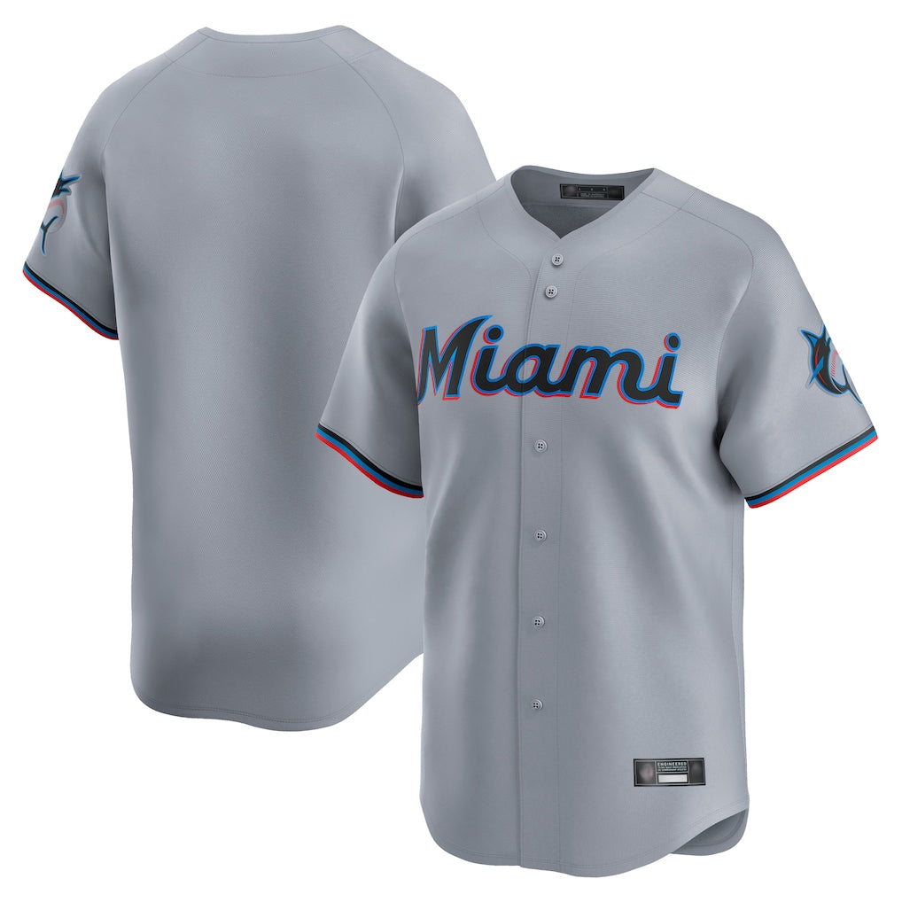 M.Marlins ## Marlins Blank Player Gray  Home Limited Hdoa Stitched Jerseys