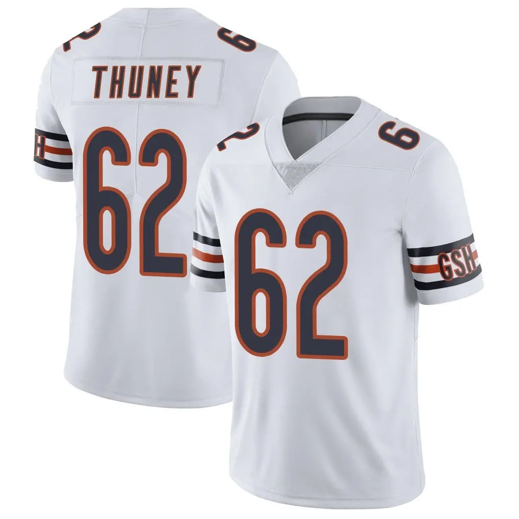 C.Bears #62 Joe Thuney Player White Vapor Untouchable Limited Home Game Hdoa Stitched Jerseys