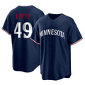 M.Twins #49 Pablo Lopez Player Navy Replica Alternate Home Hdoa Stitched Jerseys