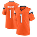 D.Broncos #1 Evan Engram Player Orange Home Game Hdoa Stitched Jerseys