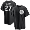 C.Cubs #27 Seiya Suzuki Player Black Game Hdoa Stitched Jerseys