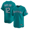 S.Mariners #12 Josh Naylor Player Teal Home Limited Hdoa Stitched Jerseys
