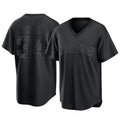 B.Red Sox #34 David Ortiz Player Black T-shirt Home Game Hdoa Stitched Jerseys