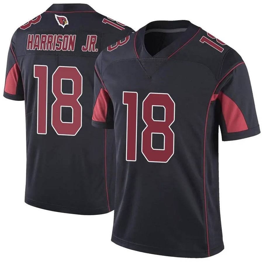 A.Cardinals #18 Marvin Harrison Jr. Player Black Vapor Limited Elite Hdoa Stitched Jerseys