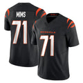 C.Bengals #71 Amarius Mims Player Black Vapor F.U.S.E. Limited Home Game Hdoa Stitched Jerseys