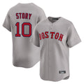 B.Red Sox #10 Trevor Story Player Gray Road Limited Home Game Hdoa Stitched Jerseys