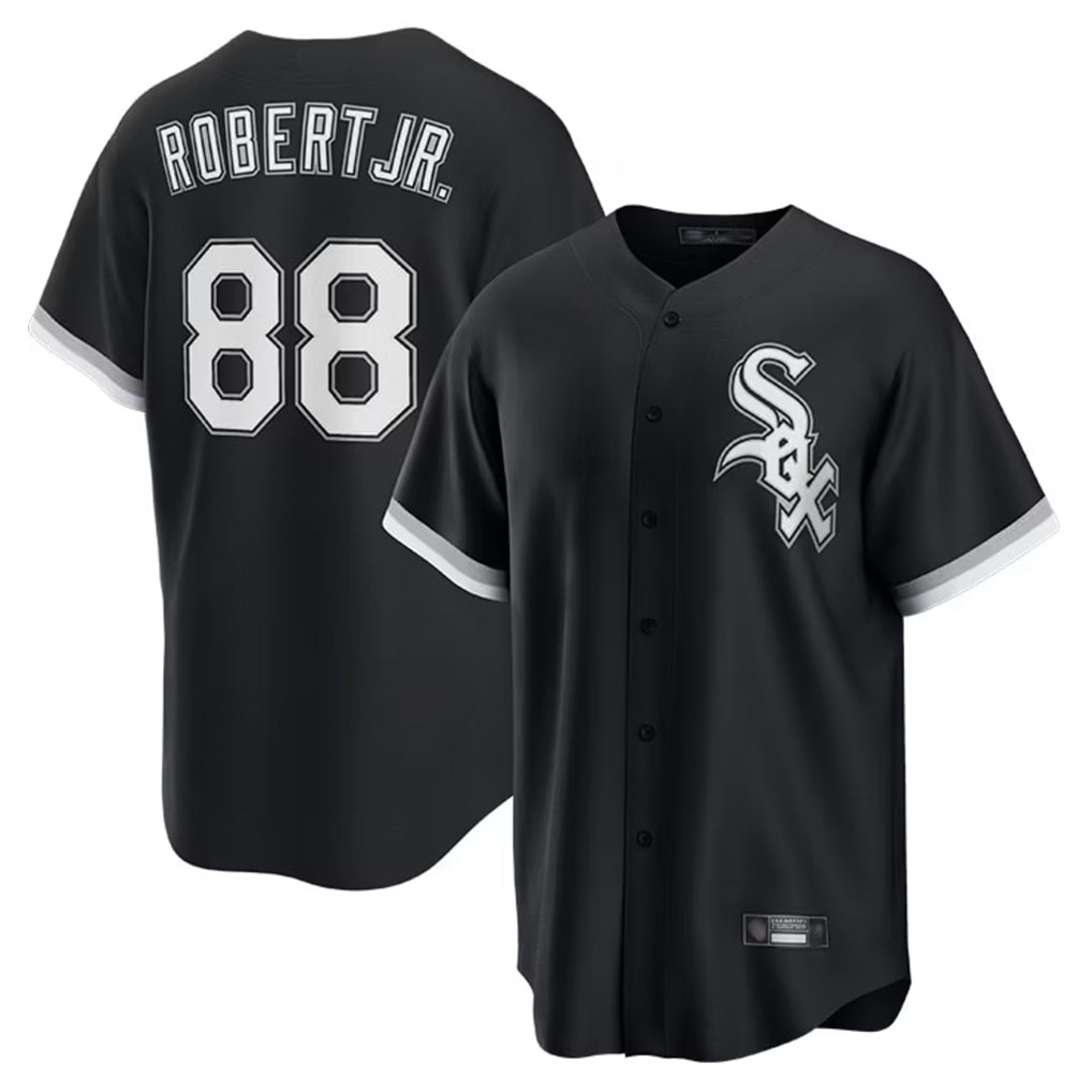 C.White Sox #88 Luis Robert Jr Player Black Home Game Hdoa Stitched Jerseys