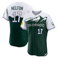 C.Rockies #17 Todd Helton Player Green City Connect Limited Elite Home Hdoa Stitched Jerseys