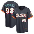 S.Diego Padres #98 Randy Vasquez Player Obsidian 2026 City Connect Home Limited T-shirt Hdoa Stitched Jerseys