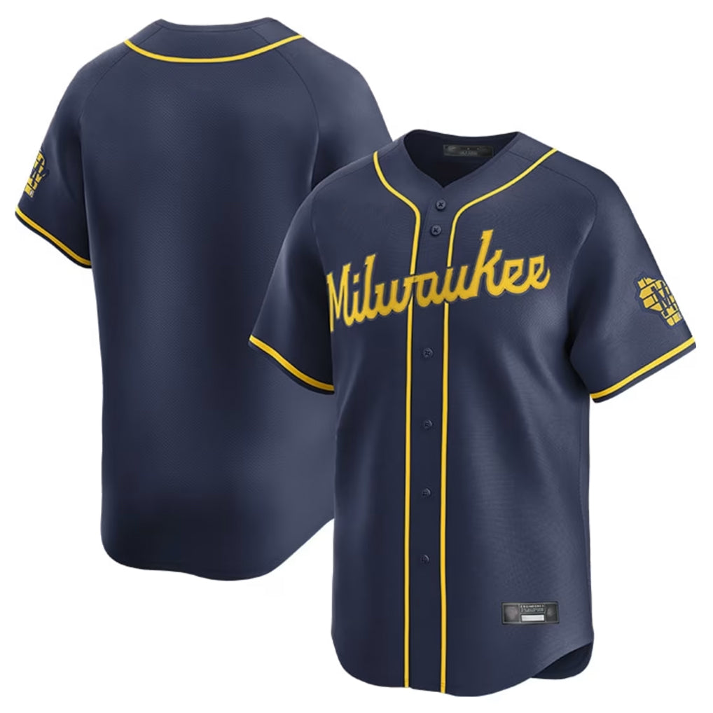 M.Brewers ## Brewers Blank Player Navy Home Limited Hdoa Stitched Jerseys