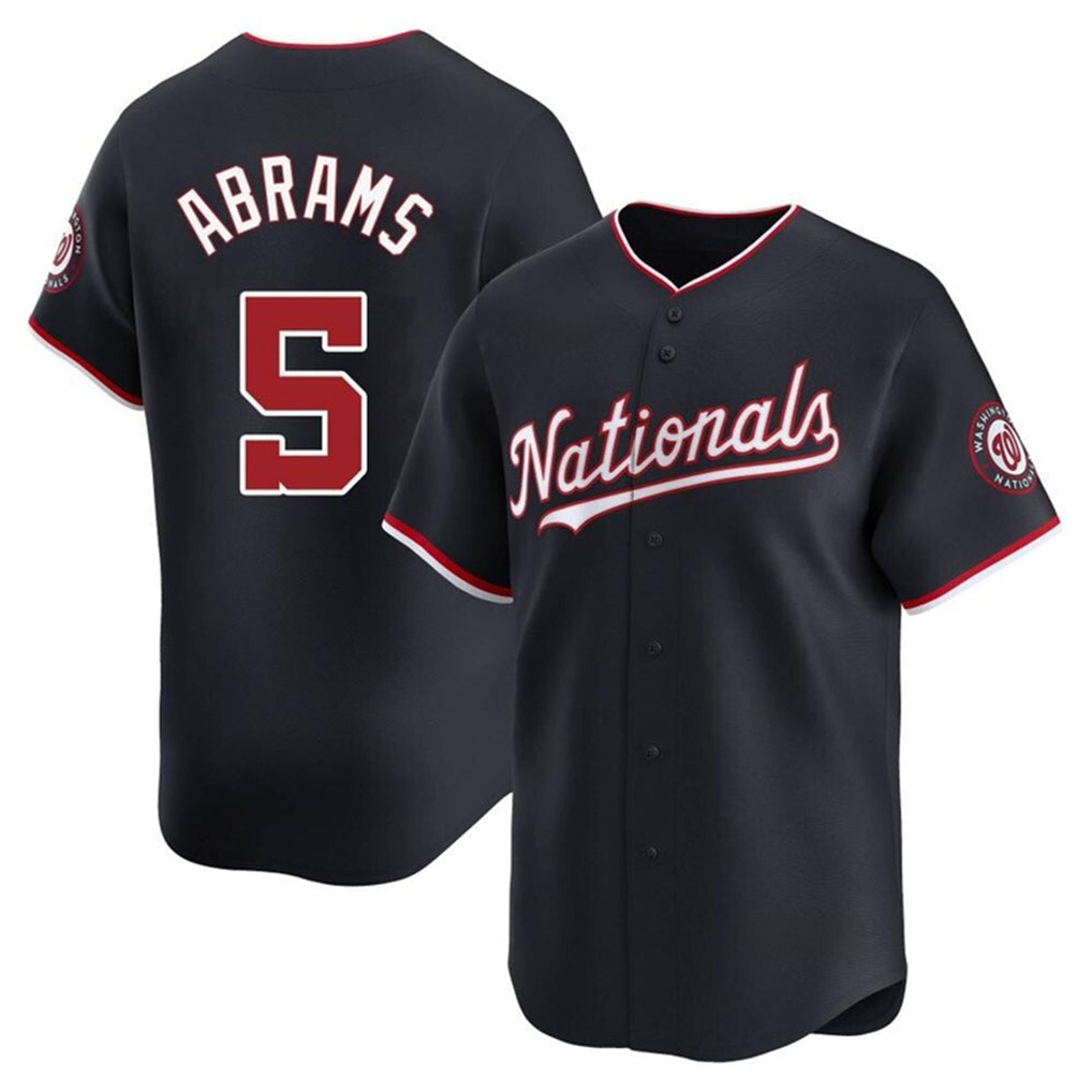 W.Nationals #5 CJ Abrams Player Navy Blue Replica Hdoa Stitched Jerseys