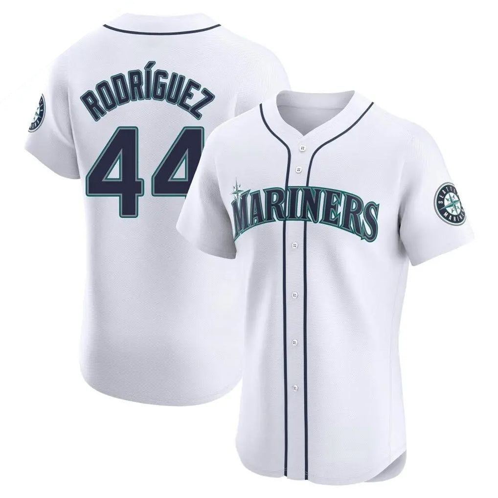 S.Mariners #44 Julio Rodriguez Player White Home Limited Elite Hdoa Stitched Jerseys