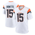 D.Broncos #15 Nik Bonitto Player White Home Game Hdoa Stitched Jerseys