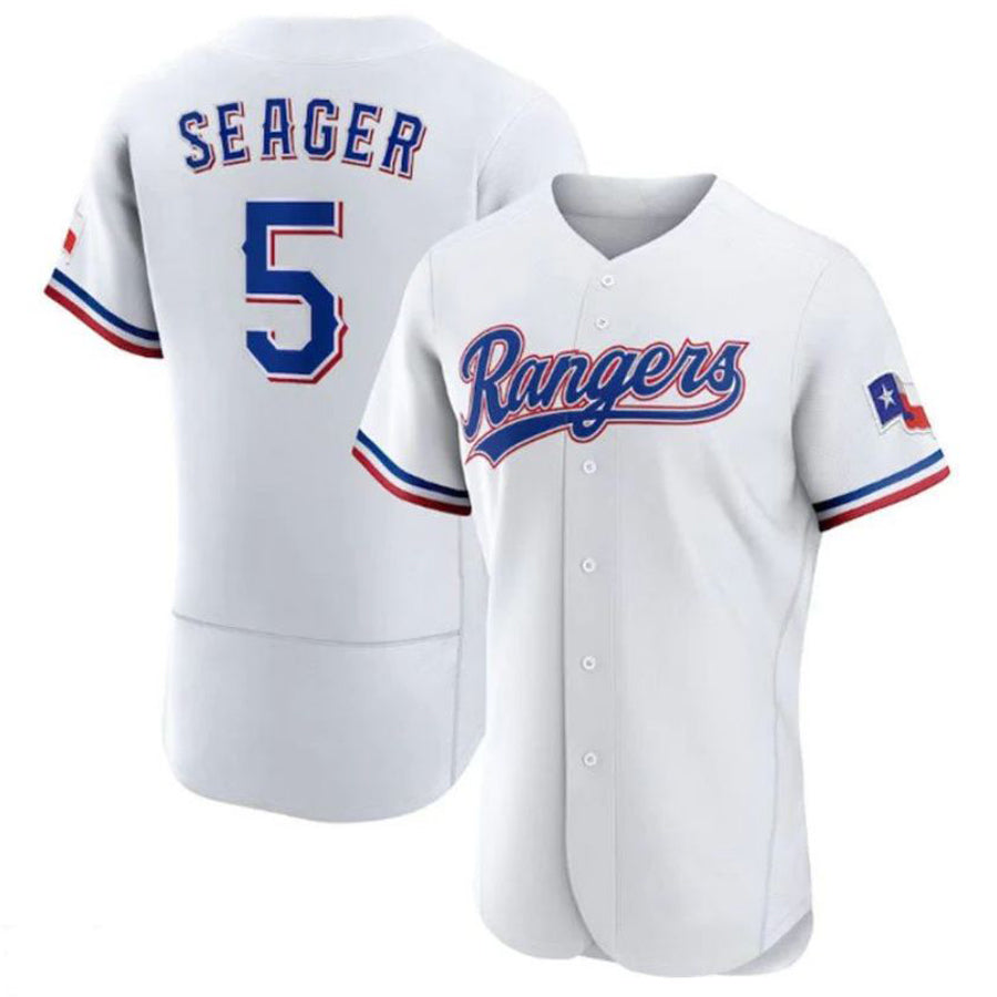 T.Rangers #5 Corey Seager Player White Home Limited Elite Hdoa Stitched Jerseys