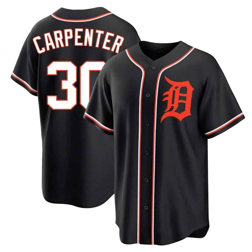 D.Tigers #30 Kerry Carpenter Player Black Fashion Out Home Game Hdoa Stitched Jerseys