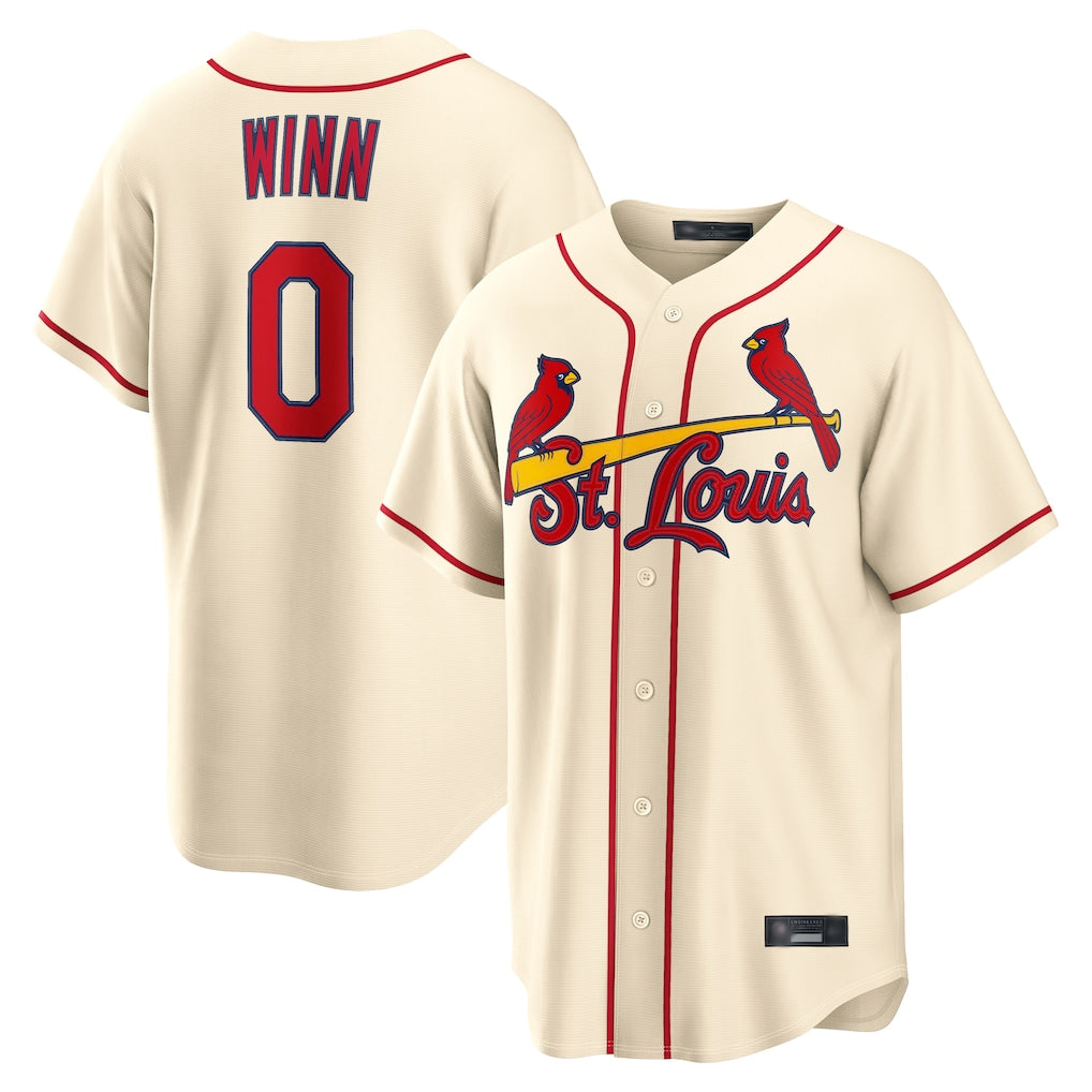 St. Louis Cardinals #0 Masyn Winn Player Cream Home Game Hdoa Stitched Jerseys