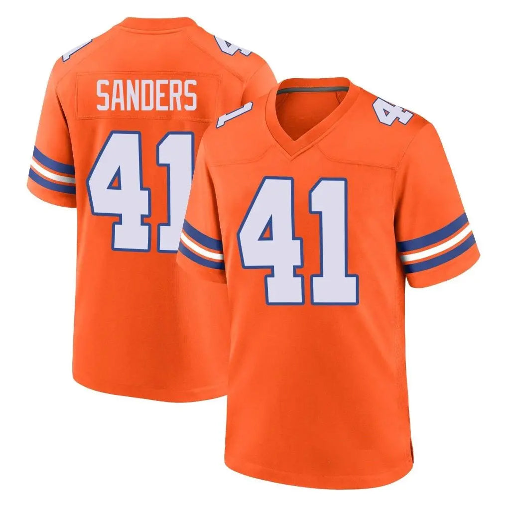 D.Broncos #41 Drew Sanders Player Orange Alternate Collection Throwback Game Hdoa Stitched Jerseys