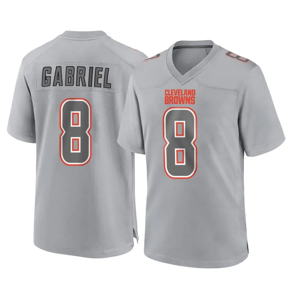 C.Browns #8 Dillon Gabriel Player Gray Atmosphere Fashion Game Hdoa Stitched Jerseys