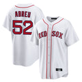 B.Red Sox #52 Wilyer Abreu Player White Home Game Hdoa Stitched Jerseys