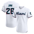 M.Marlins #26 Janson Junk Player White  Home Limited Elite Hdoa Stitched Jerseys