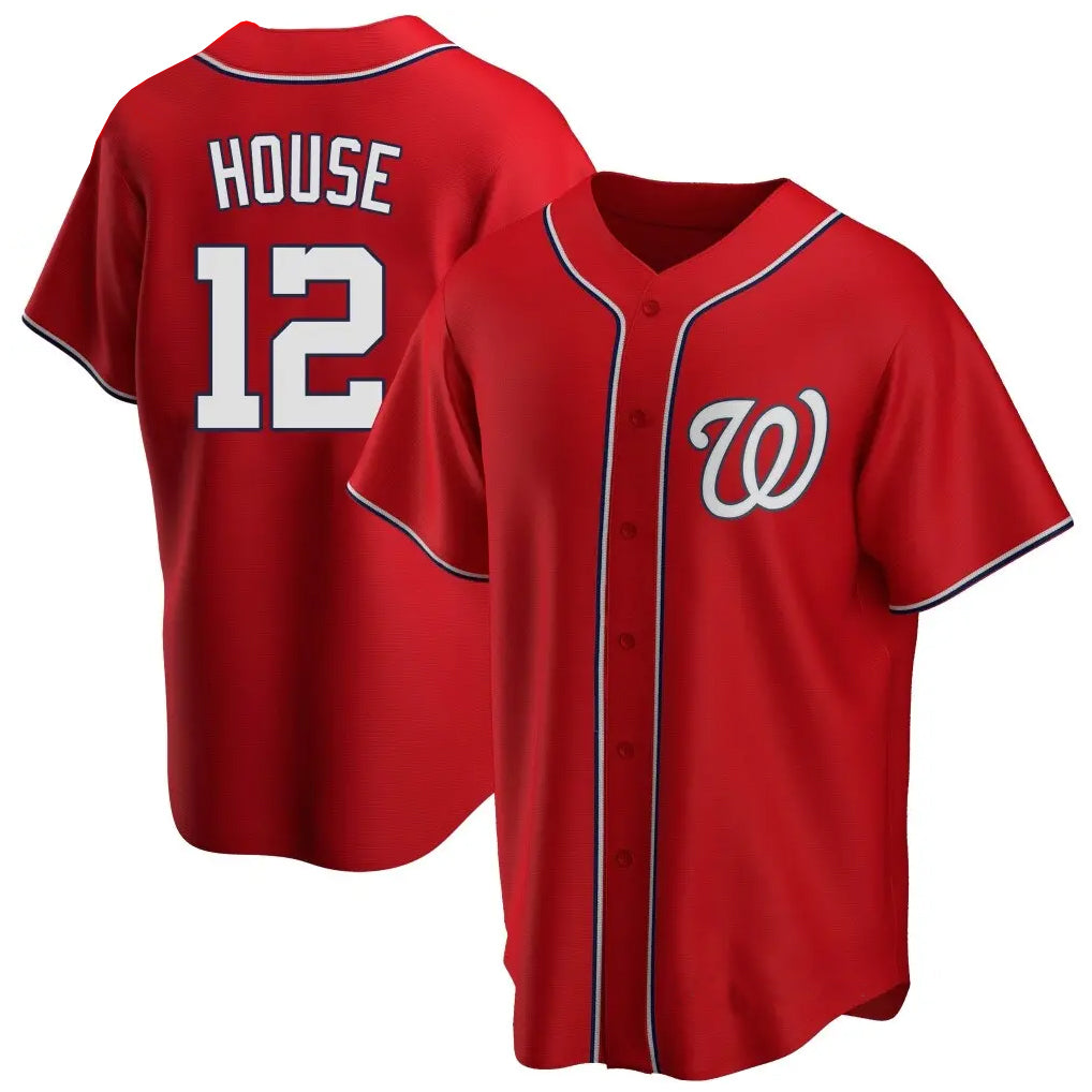 W.Nationals #12 Brady House Player Red  Alternate Game Hdoa Stitched Jerseys
