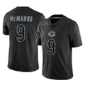 C.Bears #9 Jim McMahon Player Black REFLECTIVE Limited Game Hdoa Stitched Jerseys