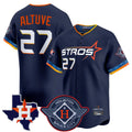 H.Astros #27 Jose Altuve Player Navy City Connect Texas Patch Vapor Premier Limited Home Hdoa Stitched Jerseys