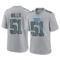 C.Panthers #51 Sam Mills Player Gray Atmosphere Fashion Game Hdoa Stitched Jerseys