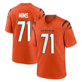 C.Bengals #71 Amarius Mims Player Orange Home Game Hdoa Stitched Jerseys