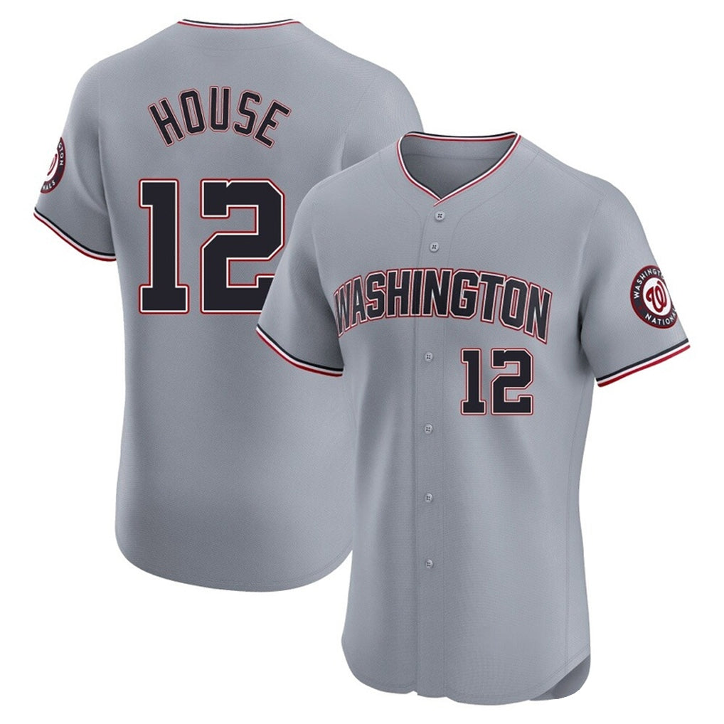 W.Nationals #12 Brady House Player Gray City Connect Elite Alternate Hdoa Stitched Jerseys