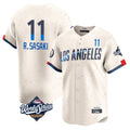 LA.Dodgers #11 Roki Sasaki Player Cream World Series City Connect Limited Home Hdoa Stitched Jerseys