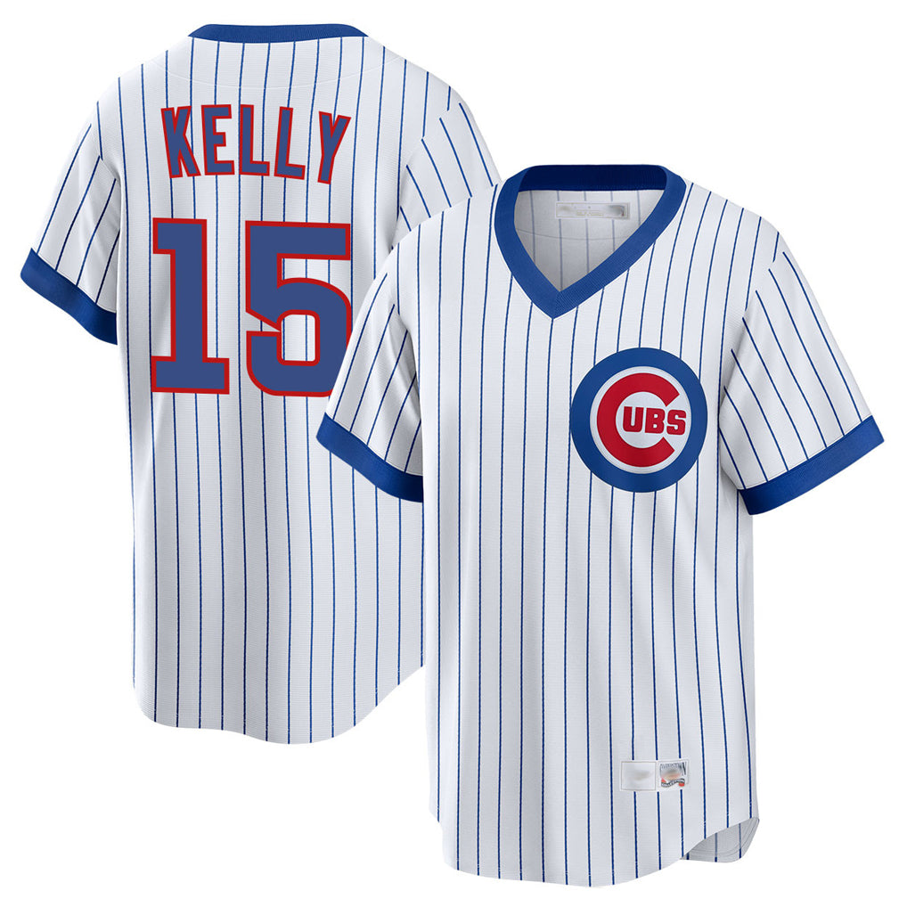 C.Cubs #15 Carson Kelly Player White T-shirt Cooperstown Collection Limited Hdoa Stitched Jerseys