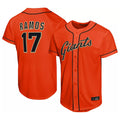 SF.Giants #17 Heliot Ramos Player Orange Home Limited Hdoa Stitched Jerseys