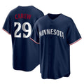 M.Twins #29 Rod Carew Player Navy Replica Alternate Home Hdoa Stitched Jerseys