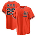 D.Tigers #29 Tarik Skubal Player Orange Home Game Hdoa Stitched Jerseys