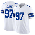 D.Cowboys #97 Kenny Clark Player White Limited Vapor F.U.S.E. Home Game Hdoa Stitched Jerseys