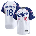 LA.Dodgers #18 Yoshinobu Yamamoto Player White-Royal Tokyo Series Vapor Premier Limited Hdoa Stitched Jerseys