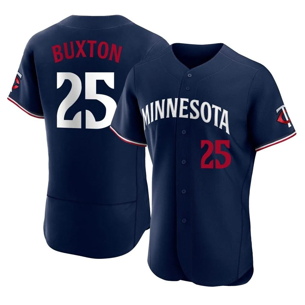 M.Twins #25 Byron Buxton Player Navy Replica Home Limited Elite Hdoa Stitched Jerseys