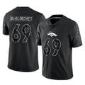 D.Broncos #69 Mike McGlinchey Player Black Reflective Limited Hdoa Stitched Jerseys