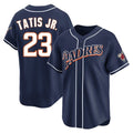 S.Diego Padres #23 Fernando Tatis Jr Player Navy Cooperstown Collection Limited Home Hdoa Stitched Jerseys